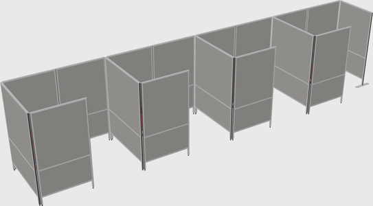 Small private panel system