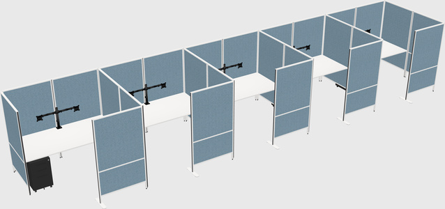 Flexible panel system with privacy
