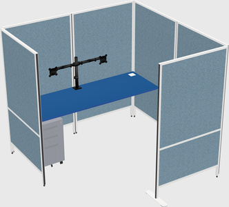 Flexible panel system with privacy