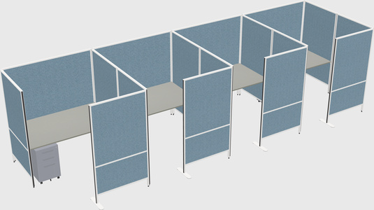 Flexible panel system with privacy
