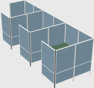 Flexible panel system with privacy