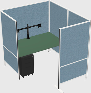 Flexible panel system with privacy