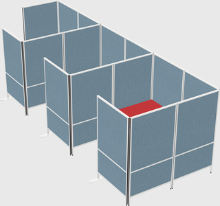 Flexible panel system with privacy