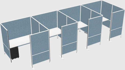 Flexible panel system with privacy
