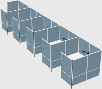 Flexible panel system with privacy