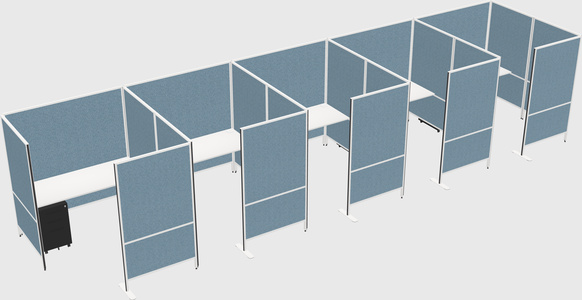 Flexible panel system with privacy