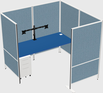 Flexible panel system with privacy