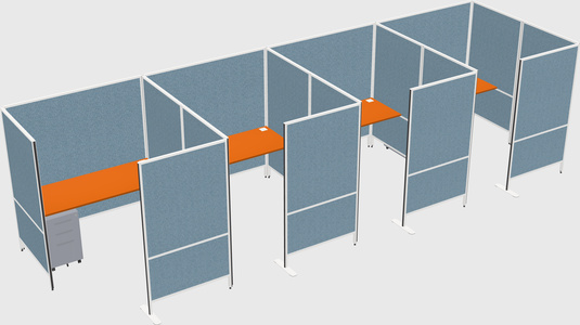 Flexible panel system with privacy