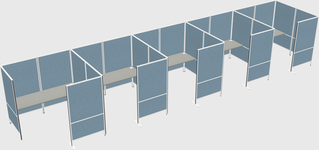 Flexible panel system with privacy