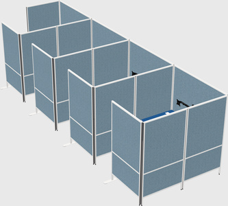 Flexible panel system with privacy