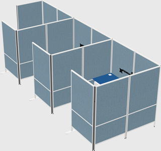 Flexible panel system with privacy