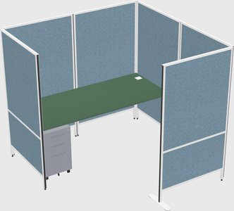 Flexible panel system with privacy