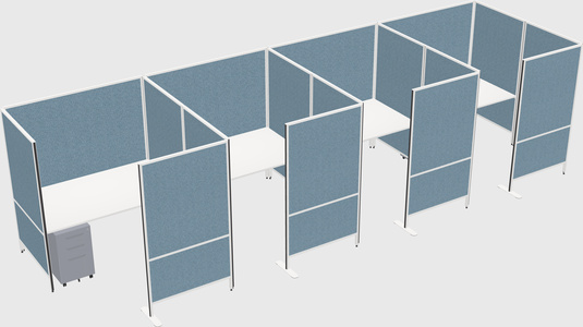 Flexible panel system with privacy