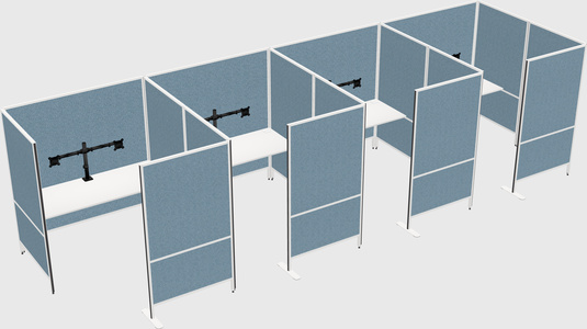 Flexible panel system with privacy