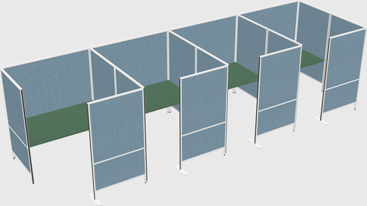 Flexible panel system with privacy