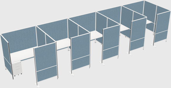 Flexible panel system with privacy