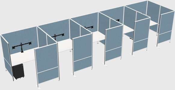 Flexible panel system with privacy