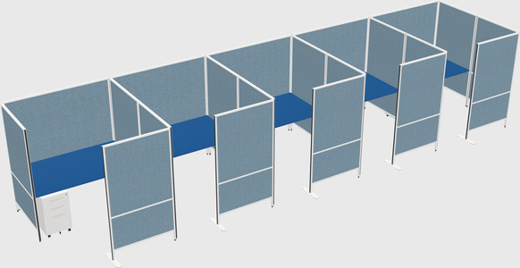 Flexible panel system with privacy