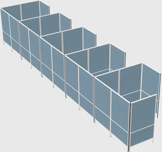 Flexible panel system with privacy