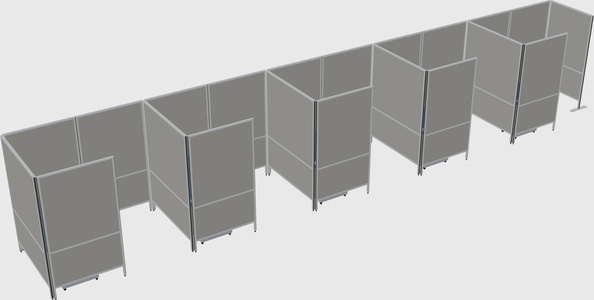 Small private panel system