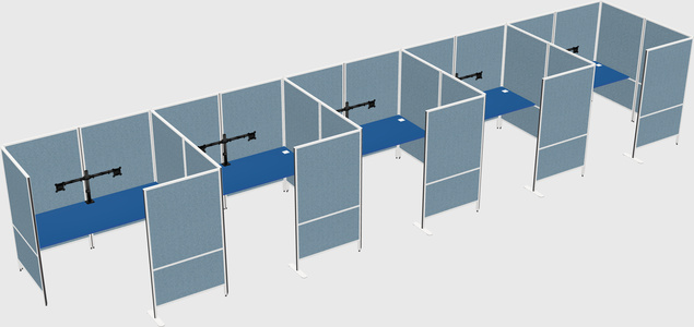 Flexible panel system with privacy