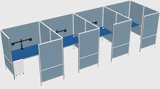 Flexible panel system with privacy