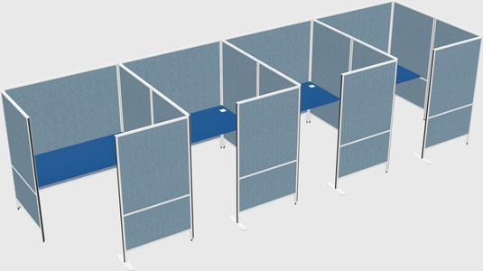 Flexible panel system with privacy