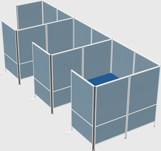 Flexible panel system with privacy