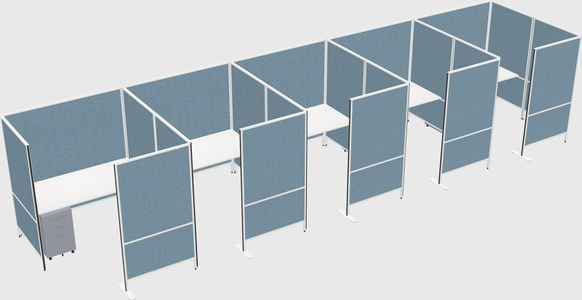 Flexible panel system with privacy