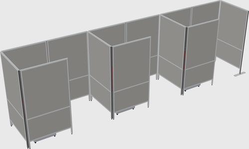 Small private panel system