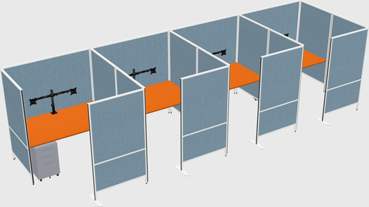 Flexible panel system with privacy