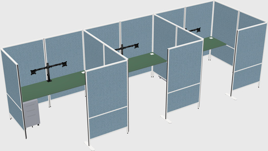 Flexible panel system with privacy
