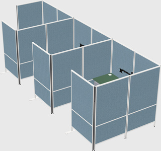 Flexible panel system with privacy