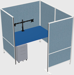 Flexible panel system with privacy