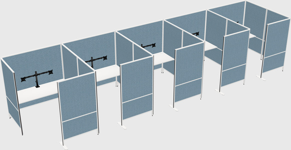 Flexible panel system with privacy