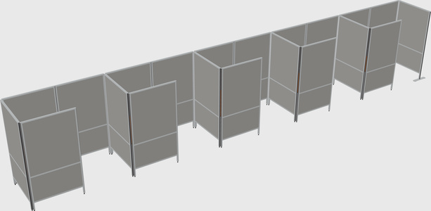 Small private panel system