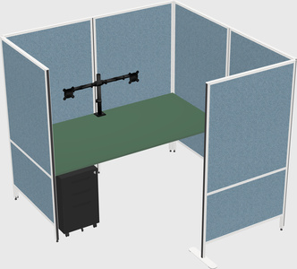 Flexible panel system with privacy