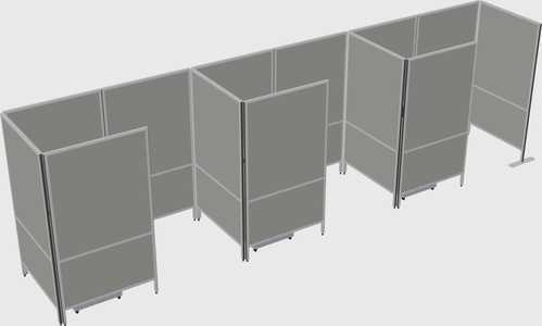 Small private panel system