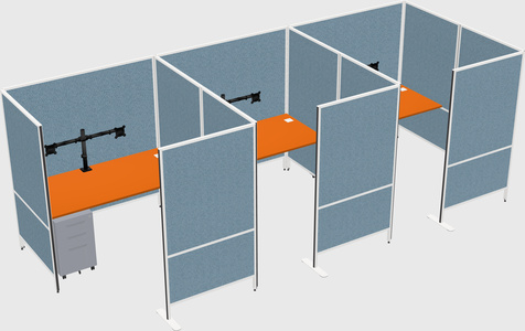 Flexible panel system with privacy