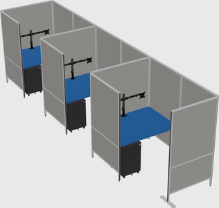 Small private panel system