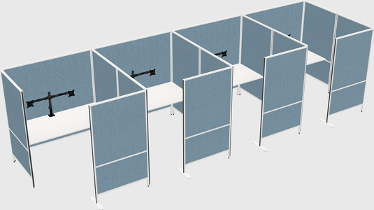 Flexible panel system with privacy