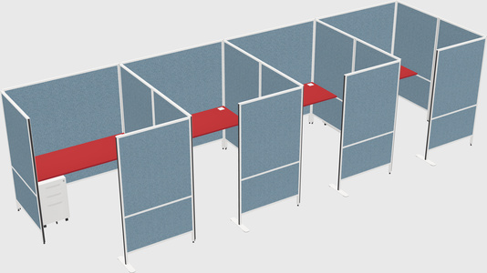 Flexible panel system with privacy