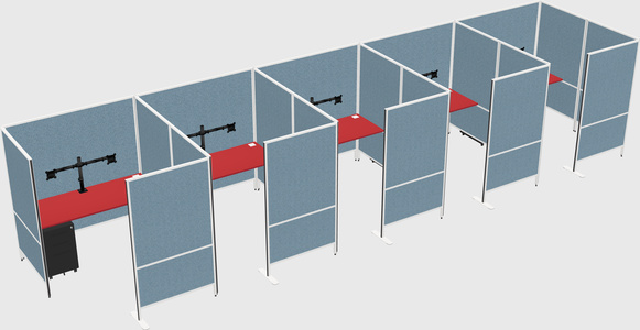 Flexible panel system with privacy