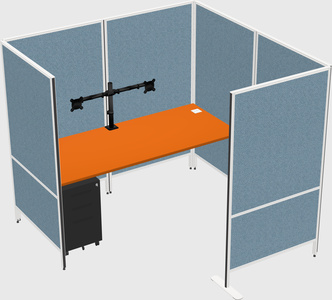 Flexible panel system with privacy