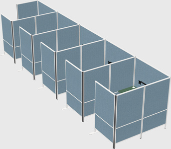 Flexible panel system with privacy