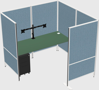 Flexible panel system with privacy