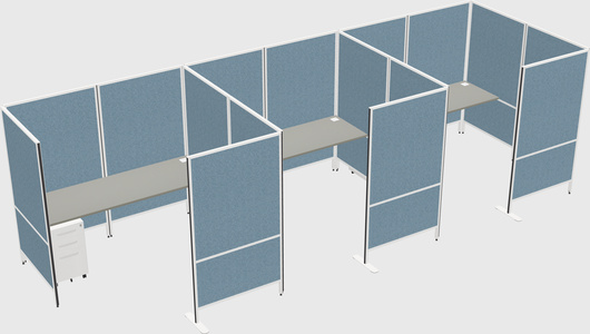 Flexible panel system with privacy