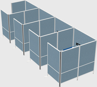 Flexible panel system with privacy