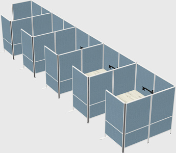 Flexible panel system with privacy