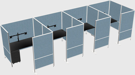 Flexible panel system with privacy